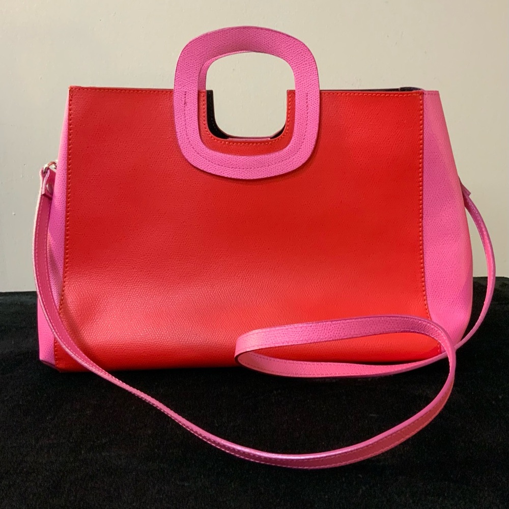 Figus Designer Women’s Red/Pink Leather Handbag